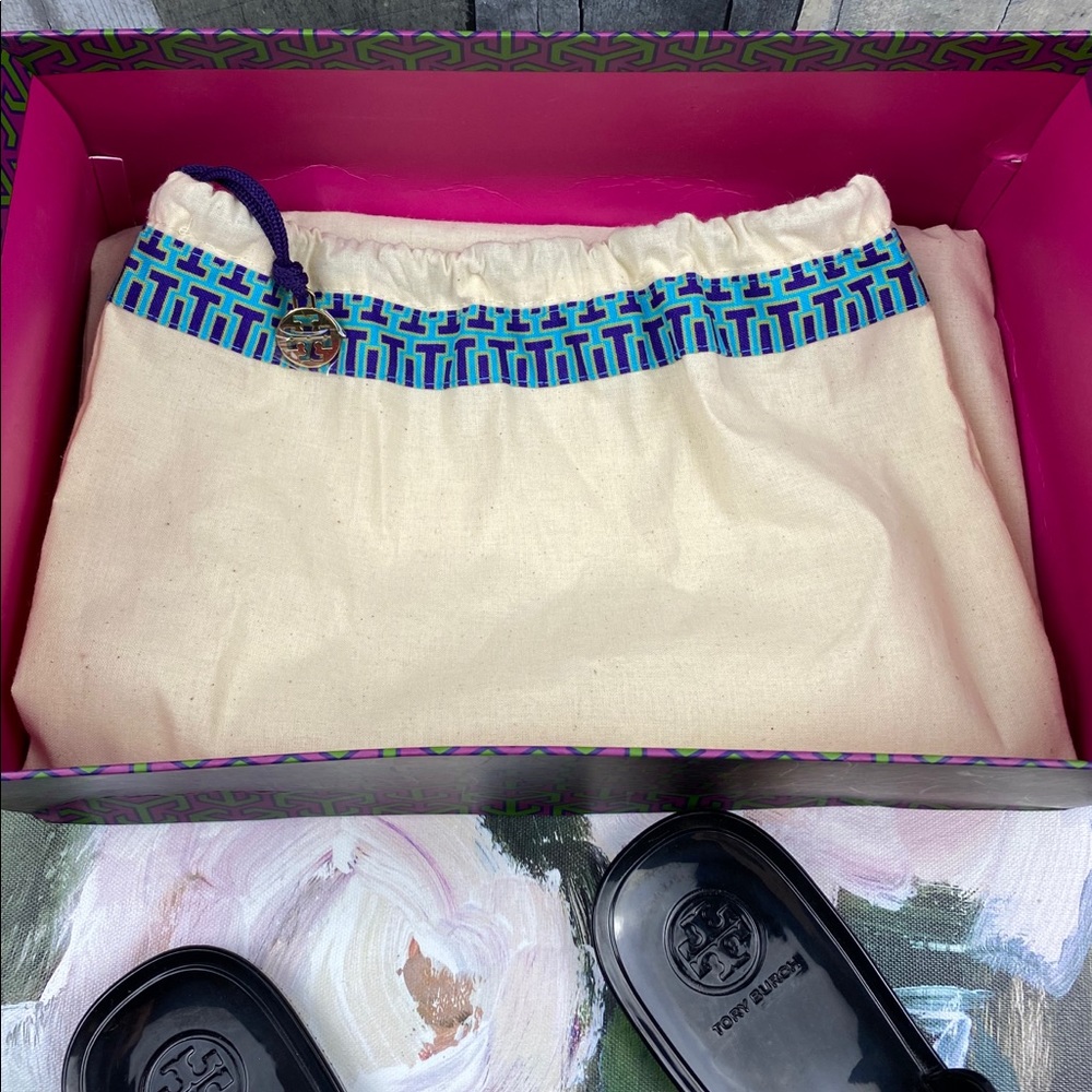 Tory Burch Blossoms Jelly Thong Sandals Size 8 - Picture 11 of 14